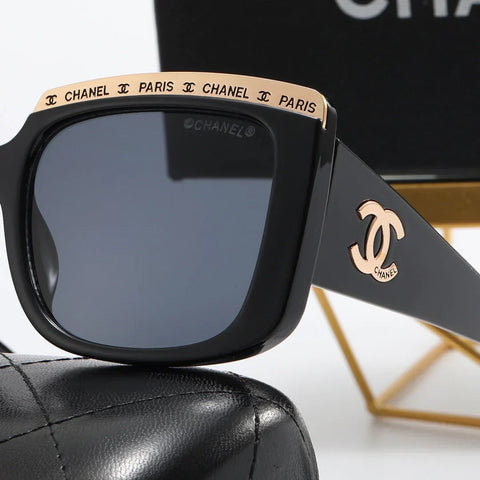 4 color fashion  letter eyebrow polarized sunglasses