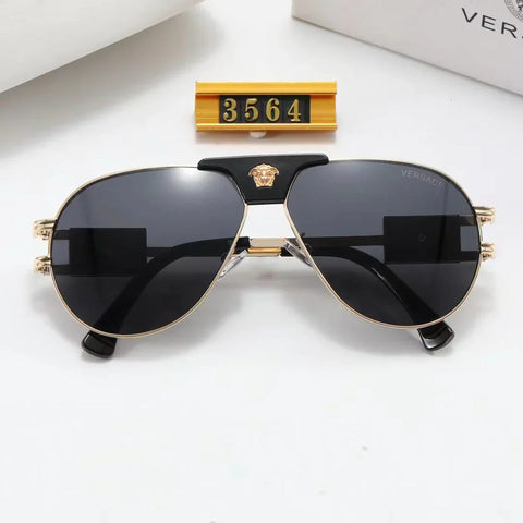 5-color fashion lion head temple sunglasses polarized glasses
