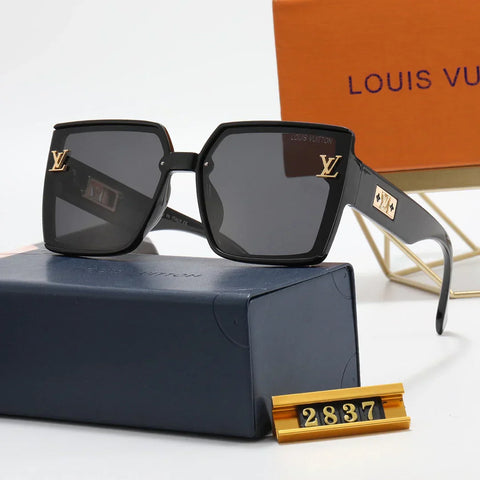 6 colors fashion hollow four-leaf clover alphabet polarized sunglasses